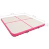 vidaXL Oppbl&aring;sbar gymnastikkmatte med pumpe 200x200x20 cm PVC rosa