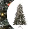 vidaXL Kunstig juletre gr&oslash;nn 180 cm PVC og plast og st&aring;l