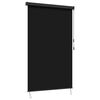 vidaXL Rullegardin Svart 120 x 250 cm Stoff og Aluminium