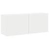 vidaXL Vegghengt TV-benk hvit 100x30x41 cm
