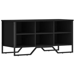 vidaXL Skoskap svart 90x38x45,5 cm konstruert tre