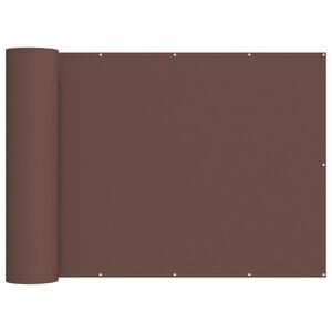 vidaXL Balkong privat skjerm 150 x 200 cm Stoff med PU-belegg Brun