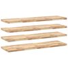 vidaXL Flytende hyller 4 stk 120x40x4 cm ubehandlet heltre akasie