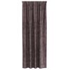 vidaXL Fl&oslash;yel Gardiner med gardiner 2 pcs Brun 245 x 140 cm Fl&oslash;yel
