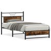 vidaXL Sengeramme uten madrass r&oslash;kt eik 100x190 cm konstruert tre