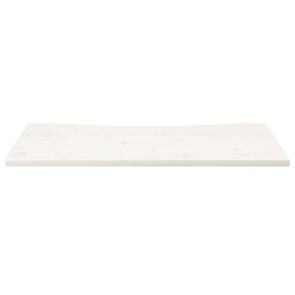 vidaXL Bordplate hvit 110x60x2,5 cm heltre furu