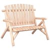 vidaXL Hagebenk 2 seter 119x85x98 cm heltre gran