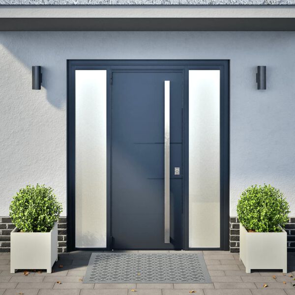 vidaXL Plantekasser 2 stk hvit 40x40x40 cm stål