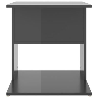 vidaXL Sidebord høyglans grå 45x45x48 cm sponplate