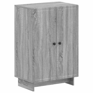 vidaXL Sko Skap EDE 59,5 x 39,5 x 90 cm Konstruert tre Gr&aring; Sonoma
