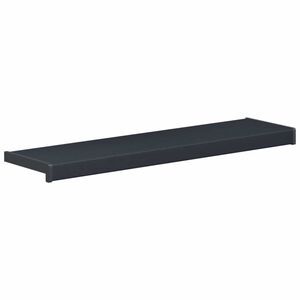 vidaXL Vinduskarmer Anthracitt med trestruktur 60 x 25 x 4,5 cm PVC