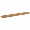 vidaXL Vegghylle med hylle 2 pcs Brun 60 x 9 x 3 cm Konstruert tre