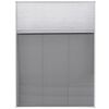 vidaXL Plissert insektskjerm vindu aluminium 60x80 cm med solskjerm