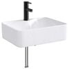 vidaXL Vaskeservant for bad Matt Svart 48,5 x 37,5 x 13 cm Metall