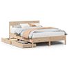 vidaXL Sengeramme uten madrass 140x190 cm heltre furu