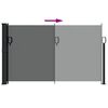 vidaXL Uttrekkbar sidemarkise antrasitt 120x600 cm