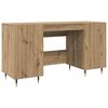 vidaXL Skrivebord artisan eik Konstruert tre 140 x 50 x 75 cm