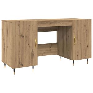 vidaXL Skrivebord artisan eik Konstruert tre 140 x 50 x 75 cm