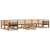 vidaXL Utend&oslash;rs sofa-sett 8 pcs Naturlig Solid akasietre
