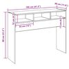 vidaXL Konsollbord artisan eik 105x30x80 cm konstruert tre