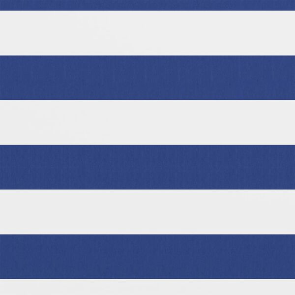 vidaXL Balkongskjerm hvit og blå 75x300 cm oxfordstoff