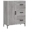 vidaXL Highboard grå sonoma 69,5x34x180 cm konstruert tre