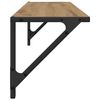 vidaXL Vegghyller 2 pcs Artisan Eik 80 x 25 x 25,5 cm Konstruert tre
