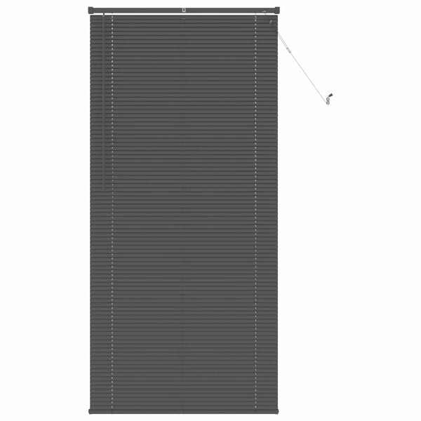 vidaXL Venetiansk persienne Justerbar S&oslash;lvgr&aring; 213 x 90 cm PVC