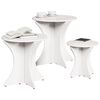 vidaXL Kaffebord 3 pcs Hvit