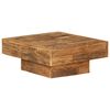 vidaXL Salongbord gjenvunnet heltre 70x70x30 cm