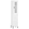 vidaXL Highboard hvit 34,5x34x180 cm konstruert tre