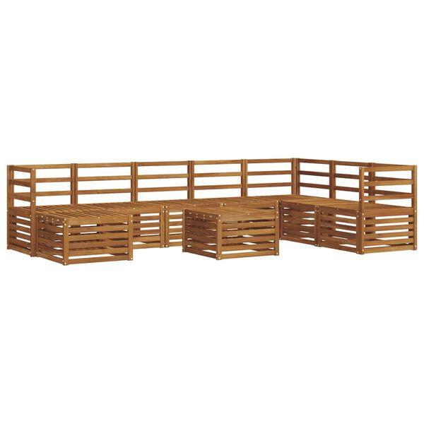 vidaXL Sofasett Naturlig Solid akasietre