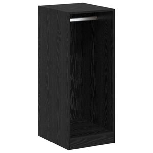 vidaXL Garderobeskap Svart eik 41 x 48 x 102 cm Konstruert tre