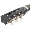 vidaXL Klassisk gitar for nybegynnere og barn 3/4 36" svart