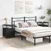 vidaXL Nattbordskap 2 pcs Svart Eik 34 x 35,5 x 50 cm Konstruert tre