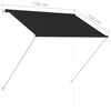 vidaXL Uttrekkbar markise 150 x 150 cm antrasitt