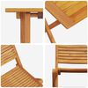 vidaXL Sammenleggbart Bistrosett 3 pcs Brun Solid akasietre