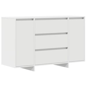 vidaXL Serviesskap med skuff Hvit 120 x 41 x 75 cm Konstruert tre