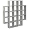 vidaXL Vegghylle Betonggr&aring; 100 x 13 x 100 cm Konstruert tre