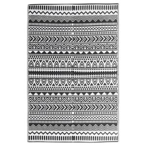 vidaXL Uteteppe ARAKIL svart 160x230 cm PP