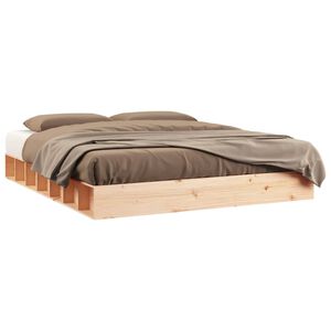 vidaXL Sengeramme 200x200 cm heltre