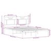 vidaXL Sengeramme uten madrass sonoma eik 140x190 cm konstruert tre