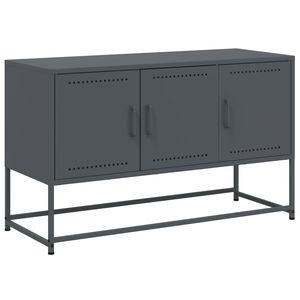 vidaXL TV-benk antrasitt 100,5x39x60,5 cm st&aring;l