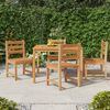 vidaXL Hagestoler 4 stk heltre teak