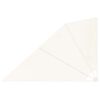 vidaXL Sammenleggbar sidemarkise for balkong krem 160x240 cm