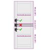 vidaXL Innvendig D&oslash;r ORKDAL Hvit grunning 78 x 211 cm