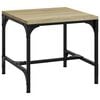 vidaXL Sidebord sonoma eik 40x40x35 cm konstruert tre