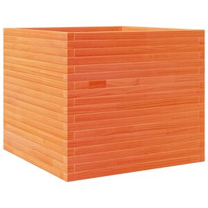 vidaXL Plantekasse voksbrun 80x80x68,5 cm heltre furu
