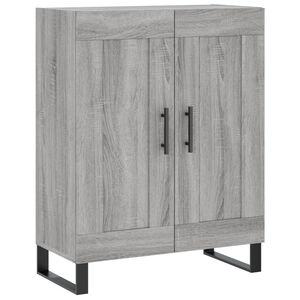 vidaXL Skjenk gr&aring; sonoma 69,5x34x90 cm konstruert tre
