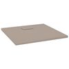 vidaXL Dusjbrett SMC brun 90x90 cm